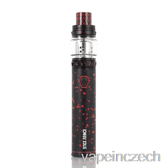 Sada Prince Smok Stick - Tfv12 Prince černá Ve Stylu Pera S červeným Sprejem Bez Nikotinu